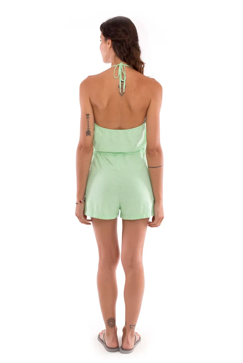 RAVENS VIEW IBIZA RAVENS VIEW IBIZA Damen vegan Playsuit Aruba Short Mono Mintgrün, Hellgrün, – Produktbild 1 von 2