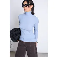 JAN N JUNE JAN 'N JUNE Damen vegan Rollkragenpullover Mio Mittelblau – Produktbild 1 von 1