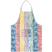 Global Mamas Global Mamas Küchen-Wendeschürze aus Biobaumwolle & Upcycling Mehlsack, Mehlsäcke-patchwork (bunt), – Produktbild 1 von 1