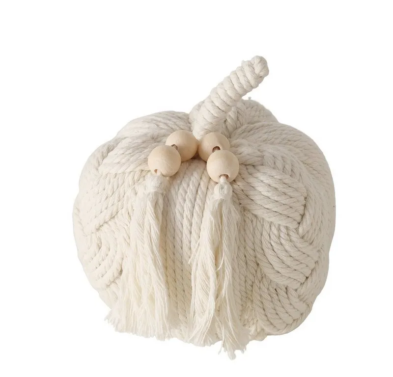 BOLTZE Dekoobjekt Boltze Dekoaufsteller Makia, Dekokürbis, Creme, Ø 13,5cm, 2058937 – Produktbild 1 von 1