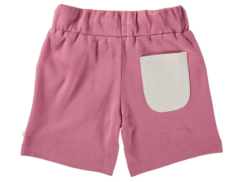 HANS NATUR Kinder Shorts Bio-Baumwolle beere Gr.122/128, Rosa, – Produktbild 2 von 2