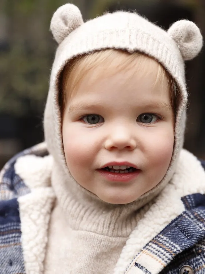 Vertbaudet Vertbaudet Beanie Mädchen Baby Schalmütze mit Teddyohren, Beige, – Produktbild 3 von 5