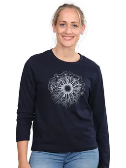 Life-Tree Life-Tree Longsleeve aus Biobaumwolle Fairwear für Damen WoodenIris – Produktbild 1 von 1