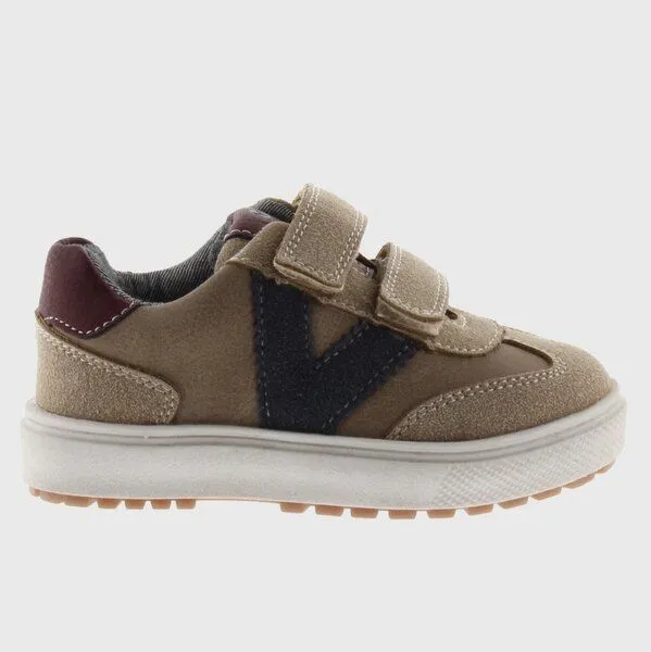 Victoria Victoria vegane Kinder-Klett-Sneaker – Puzzle Vegan Straps, Beige (braun), – Produktbild 4 von 4