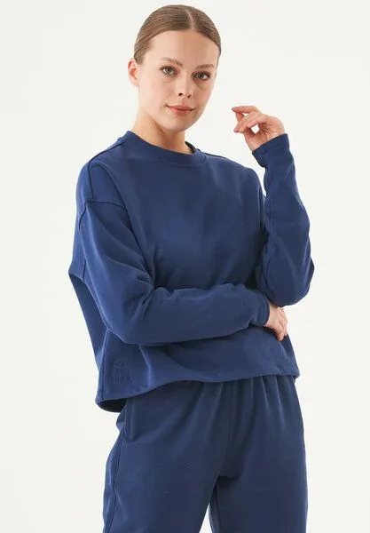 ORGANICATION ORGANICATION ESSENTIALS-SEDA- Sweatshirt aus Bio-Baumwolle, Navy, – Produktbild 3 von 3