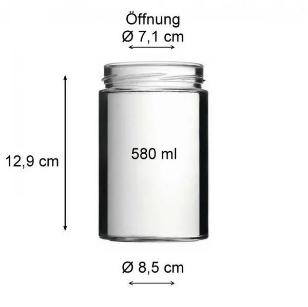 mikken mikken Einmachglas 120 - 1000 ml mit Schraubverschluss Vorratsglas, Kupfer, – Produktbild 3 von 4