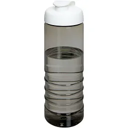 Unbranded H2O Active® Eco Treble 750 ml Sportflasche mit Stülpdeckel & Trinkklappe, kohle, weiß, Schwarz / weiß, – Produktbild 1 von 1
