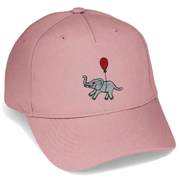 LIGARTI Bestickte Cap – Tuffi der Elefant – LIGARTI Tiermanufaktur, Altrosa, – Produktbild 1 von 4