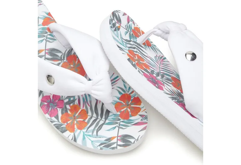VENICE BEACH VENICE BEACH Sandale, Badeschuh, Sommerschuhe, Badelatsche, Flip Flop, Badeschlappe Badezehentrenner Zehentrenner mit wasserabweisender und leichter Sohle VEGAN, Weiß, – Produktbild 5 von 5