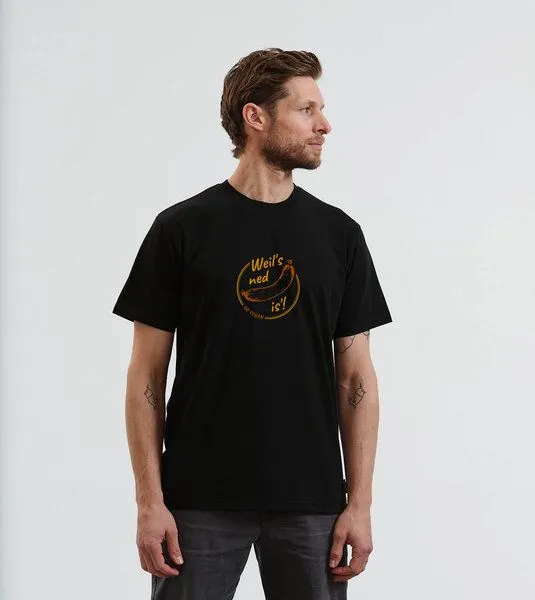 Gary Mash GARY MASH T-Shirt Weil's ned wurscht is'! aus Biobaumwolle, Schwarz, – Produktbild 2 von 4