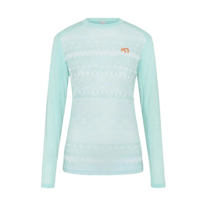 Kari Traa Langärmeliges UnterziehTrikot Kari Traa Live, Turquoise, – Produktbild 1 von 1