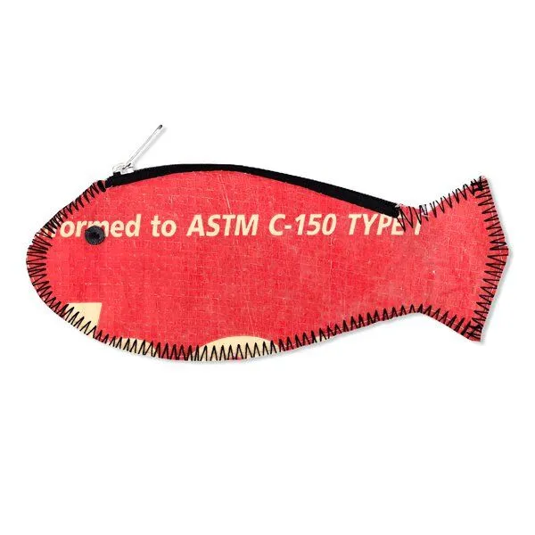 Beadbags Beadbags Fisch Geldbörse Ri80 recycelter Reissack, Rot, – Produktbild 2 von 2
