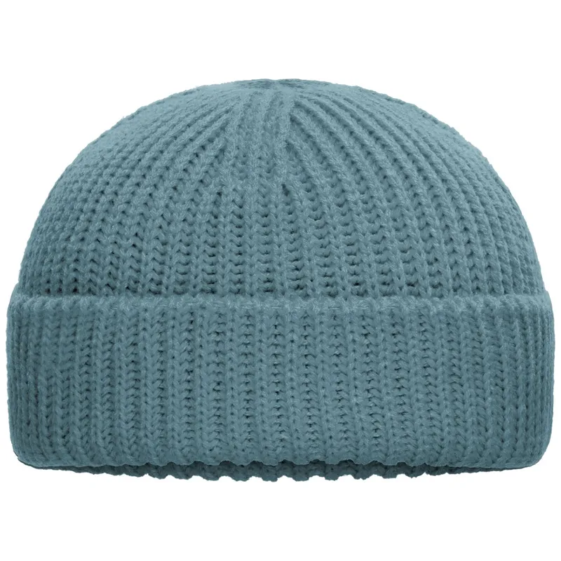 Myrtle Beach myrtle beach modische Strickmütze mit Umschlag MB7408 Gr. onesize milky blue – Produktbild 1 von 1