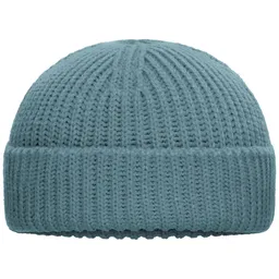 Myrtle Beach myrtle beach modische Strickmütze mit Umschlag MB7408 Gr. onesize milky blue – Produktbild 1 von 1