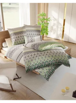 wäschepur Bettwäsche eucalyptus-grau-bedruckt – Produktbild 1 von 1