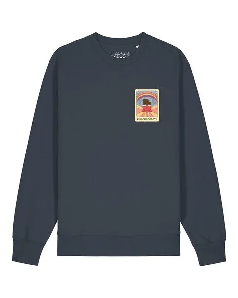 watapparel watapparel Sweatshirt Unisex Tarot The Chocolate, India ink grey, – Produktbild 1 von 2