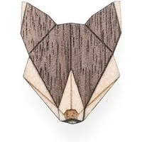 BeWooden BeWooden Brosche aus Holz - Wolf | Mode Schmuck – Produktbild 1 von 1