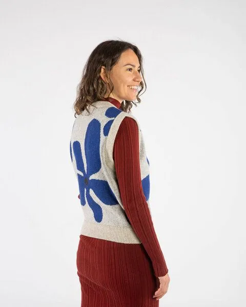 MATONA Matona Pullunder für Frauen aus Bio-Baumwolle und Lammwolle / Layer Top, Flower, – Produktbild 2 von 4