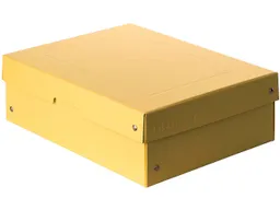 Falken Falken Aufbewahrungsbox "PURE Box" Pastell, DIN A4, 100 mm Höhe, gelb – Produktbild 1 von 1