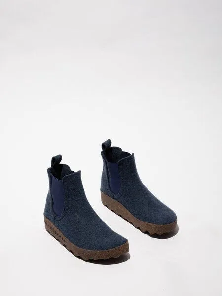 ASPORTUGUESAS Asportuguesas Filz Boot Caia, Blue, – Produktbild 4 von 4