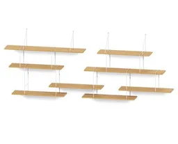 Hausen Hausen Wandregal LINK Duo shelf oak / white – Produktbild 1 von 1