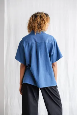 Jyoti - Fair Works Jyoti - Fair Works Damen vegan Hemd NEHAni Denim Blau – Produktbild 1 von 1