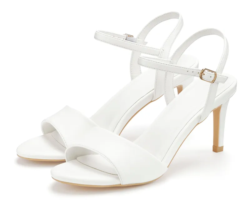 Lascana High-Heel-Sandalette, Weiß, – Produktbild 3 von 3