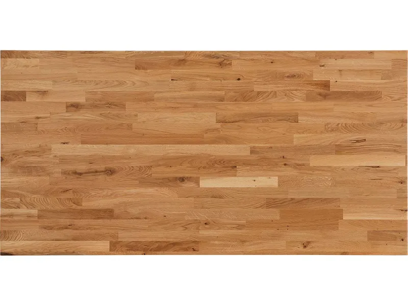 Tischplatte Eiche massiv, 110x60 cm, Stärke 20 mm, geölt – Produktbild 1 von 1