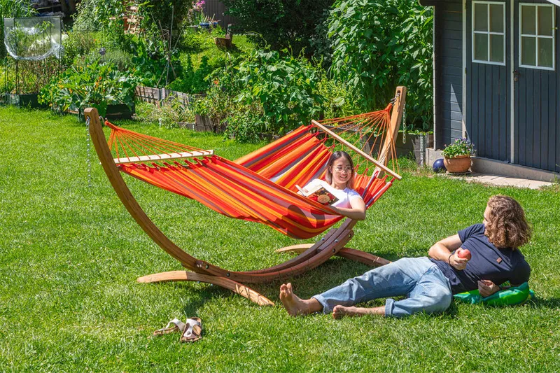 La Siesta La Siesta Stabhängematte Alisio toucan,140x190cm,Single, Mehrfarbig, – Produktbild 3 von 5