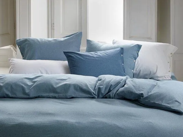 Yumeko Bettwäsche “Yumeko” aus Velvet Flanell, Light blue, – Produktbild 1 von 4