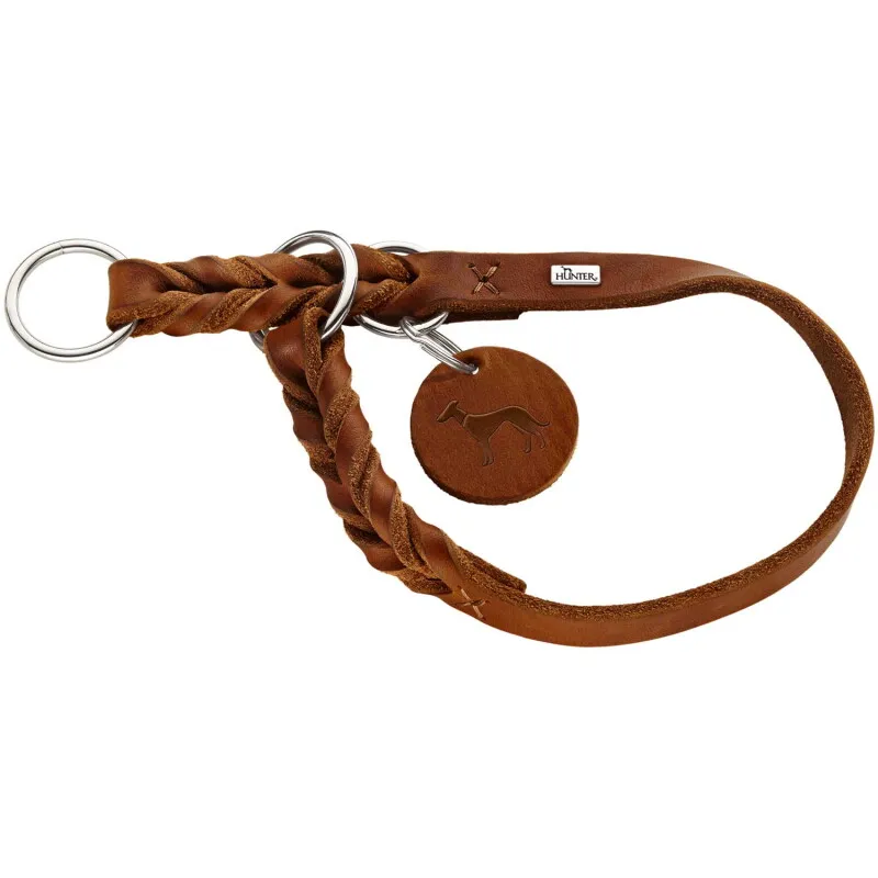 Hunter Hunter Dressurhalsung Solid Education cognac 35 cm, Cognac, – Produktbild 1 von 2