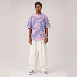 hey hey studios hey hey studios Herren Oversize T-Shirt „Cotton Candy“ Unikat aus Bio-Baumwolle – Produktbild 1 von 1