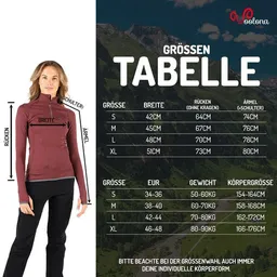 Woolona Woolona Langarmshirt - LORICA - 100% Merinowolle (Zip) – Produktbild 1 von 1