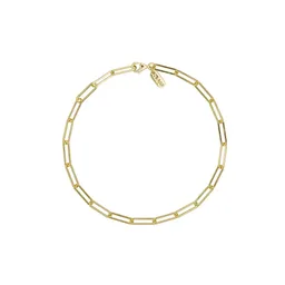 Design Letters Chunky square link chain large Armband - vergoldet – Produktbild 1 von 1