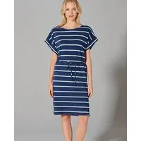 HempAge HempAge Streifen Kleid Hanf/Biobaumwolle, Navy (blau), – Produktbild 2 von 2
