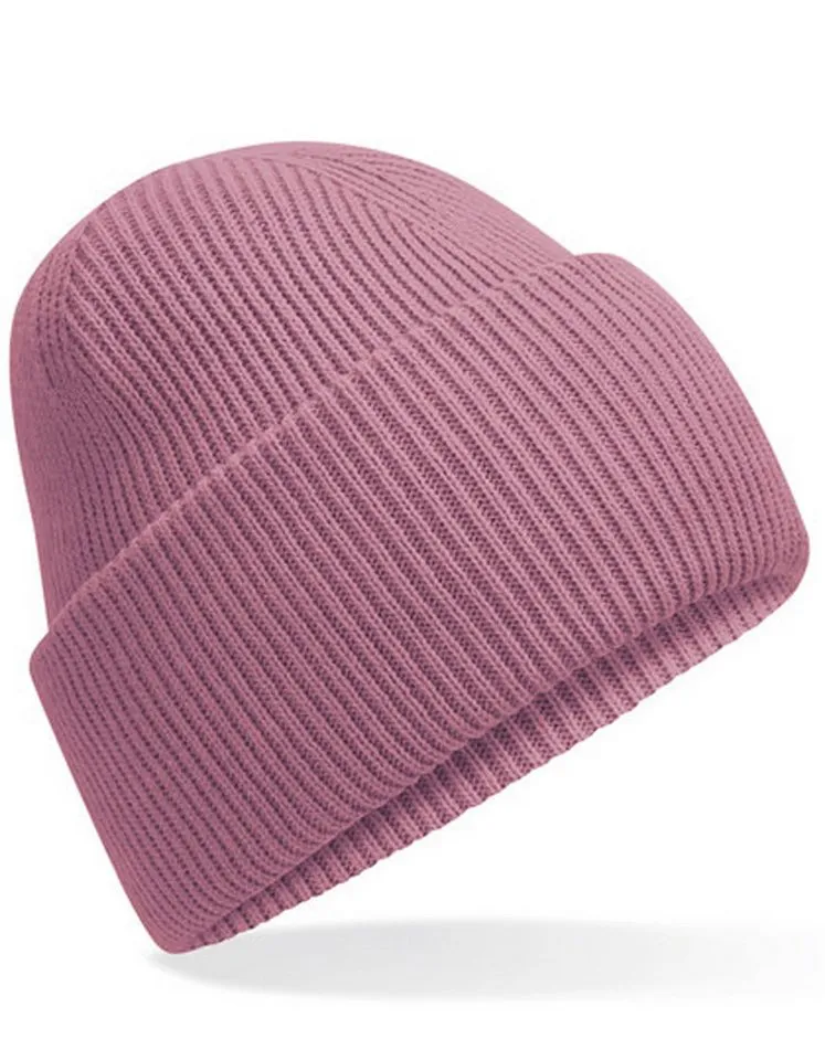 Beechfield Beechfield Beanie Wintermütze aus recyceltem Polyester (Spar-Set, 2er Pack) angenehmer Tragekomfort, Lila, – Produktbild 1 von 2