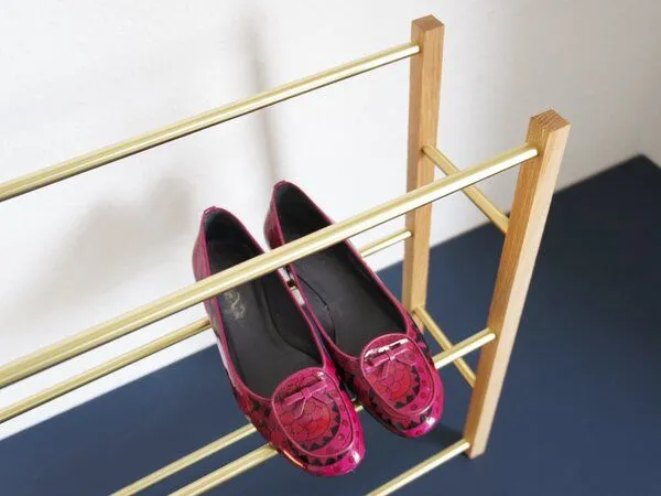 Calvill Calvill Brass & Oak Schuhregal - 10-12 Schuhpaare – Produktbild 2 von 4