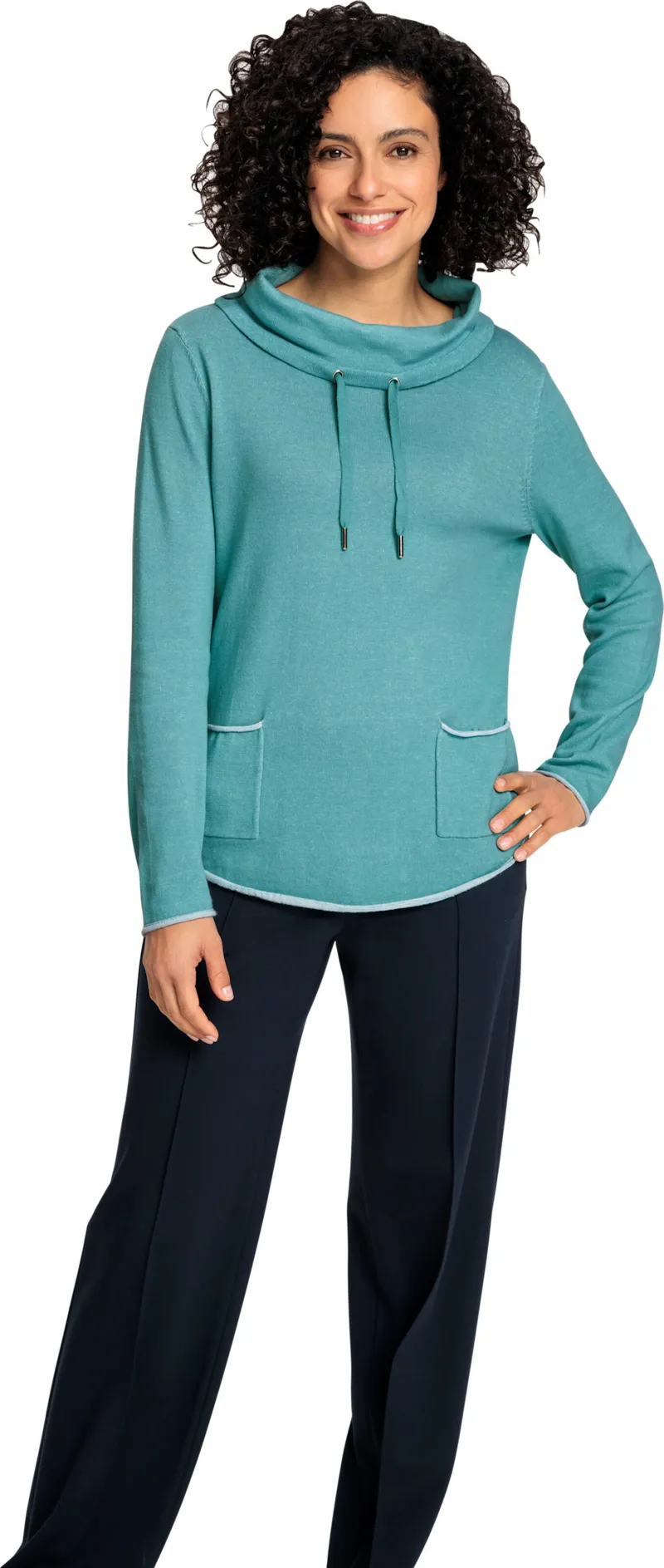 Witt Rollkragenpullover ozean-meliert, Ozean-meliert, – Produktbild 2 von 2