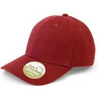 Brain Waves Basecap Organic Cotton Brain Waves 6 - Panel Cap Kappe Unstructured, Rot, – Produktbild 1 von 1