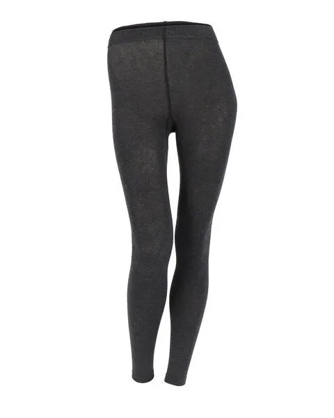 grödo grödo Damen Legging uni glatt gestrickt Bio Baumwolle mit Elasthan, Anthrazit, – Produktbild 1 von 2