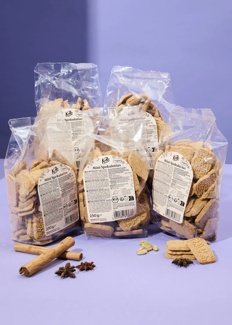 KoRo Bio Mini Spekulatius 5 x 250 g – Produktbild 2 von 5