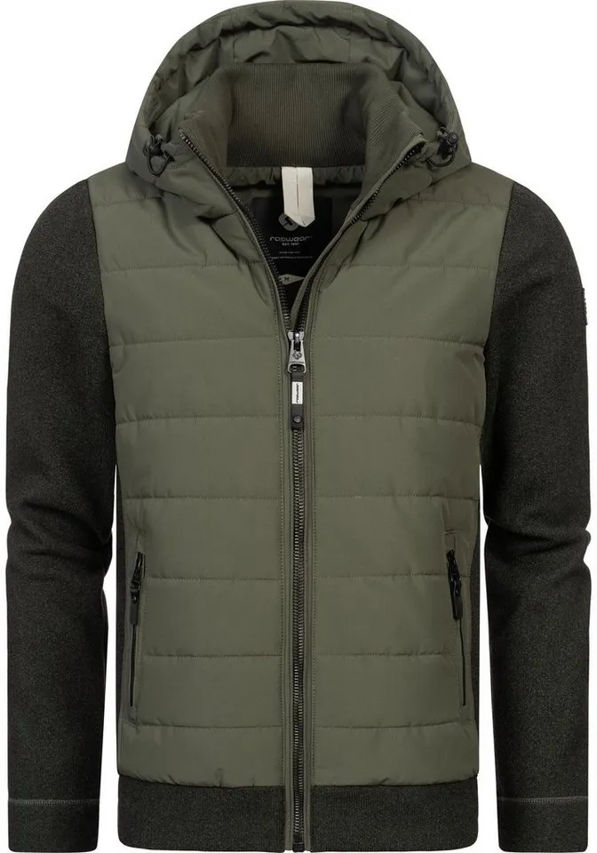 ragwear ragwear Steppjacke Doryan Mel Coole Herren Outdoorjacke mit weichen Ärmeln, Grün, – Produktbild 2 von 4