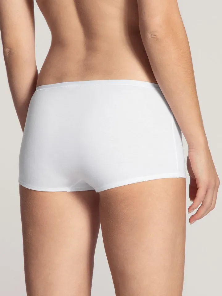 CALIDA CALIDA Panty Benefit Women (2er Pack) elastisch, Baumwoll-Mix, Single Jersey Qualität, weich, Weiß, – Produktbild 3 von 4