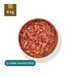 haustierkost.de haustierkost.de BARF Komfort PLUS Rind Frostfutter 12 x 500 g – Produktbild 1 von 1