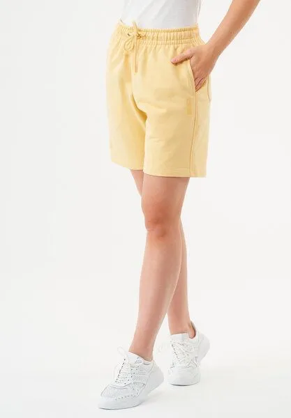 ORGANICATION ORGANICATION Damen ESSENTIALS-SHEYMA- Shorts aus Bio-Baumwolle, Soft yellow, – Produktbild 3 von 4