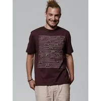 watapparel watapparel T-Shirt Unisex Doodle Dogs, Red brown, – Produktbild 1 von 1