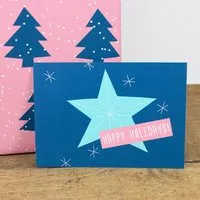 Bow & Hummingbird Bow & Hummingbird Postkarte Happy Holidays – Produktbild 1 von 1