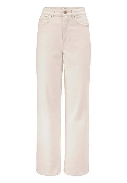 hessnatur hessnatur Jeans ALVA Wide Leg UNDYED aus Bio-Baumwolle mit Recycled-Baumwolle, Natur, – Produktbild 3 von 4