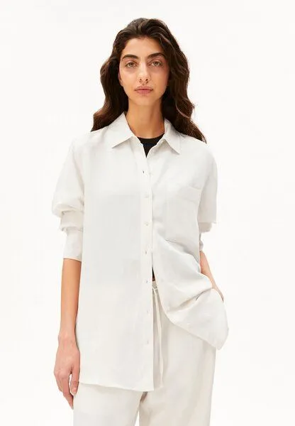 ARMEDANGELS ARMEDANGELS LINEN BLEND Damen Bluse aus Leinen-Mix, Oatmilk, – Produktbild 1 von 4