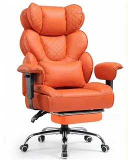 COMHOMA Gaming-Stuhl Ergonomischer Bürostuhl 180 kg, mit Lendenstütze & Fußstütze, 135° verstellbare Rückenlehne, hoher Chefsessel – Produktbild 1 von 1